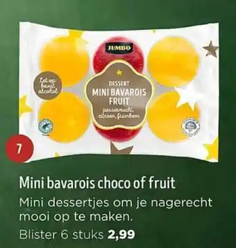 Jumbo Mini bavarois choco of fruit aanbieding