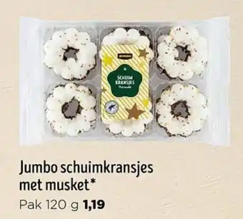 Jumbo Jumbo schuimkransjes met musket aanbieding