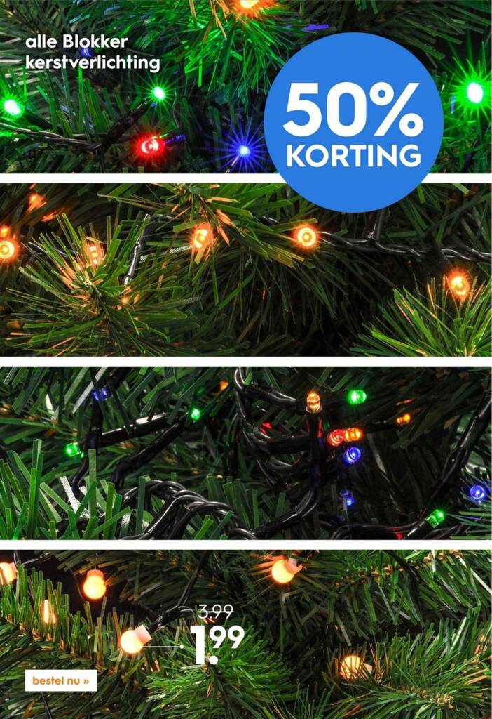 alle Blokker kerstverlichting aanbieding bij Blokker