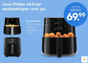 Blokker Philips Airfryer Essential L HD9200/90 aanbieding