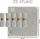 Bol.com Duurzame herbruikbare wasbare baby billendoekjes reinigingsdoekjes wasbaar / cheeky wipes / 25 stuks aanbieding