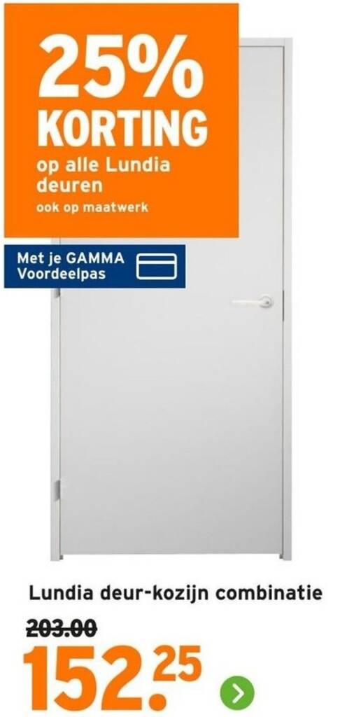 Lundia deurkozijn combinatie aanbieding bij GAMMA