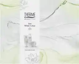 De Online Drogist Therme geschenkset zen white lotus welness treatment 1st aanbieding