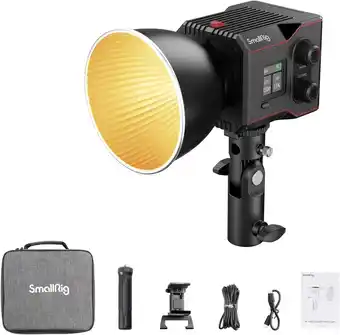 Amazon Smallrig rc60b cob video light met ingebouwde 3400mah batterij en type-c pd snel opladen, draagbare bi-color led video lamp v aanbieding
