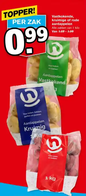 Hoogvliet Vastkokende, kruimige of rode aardappelen aanbieding