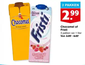 Hoogvliet Chocomel of Fristi aanbieding