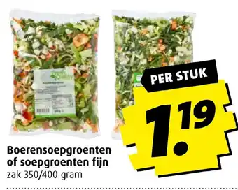 Boni Boerensoepgroenten of soepgroenten fijn aanbieding