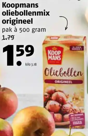 Poiesz Koopmans oliebollenmix origineel pak à 500 gram aanbieding