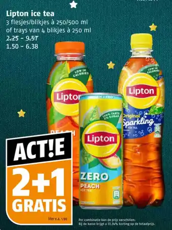 Poiesz Lipton ice tea aanbieding