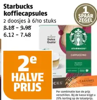 Poiesz Starbucks koffiecapsules aanbieding
