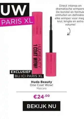 ICI Paris XL Huda beauty aanbieding