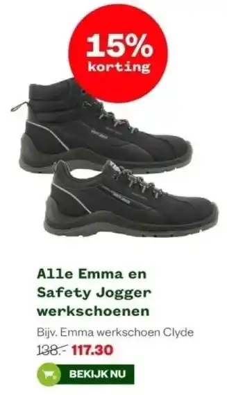 Welkoop Alle emma en safety jogger werkschoenen aanbieding