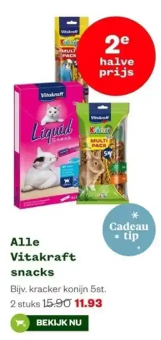 Welkoop Alle Vitakraft snacks aanbieding