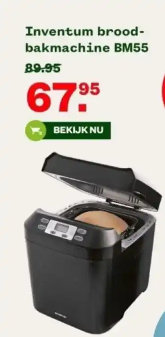 Welkoop Inventum broodbakmachine BM55 aanbieding