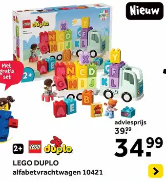 Intertoys LEGO DUPLO alfabetvrachtwagen 10421 aanbieding