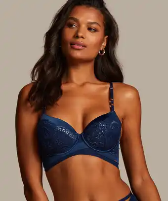 Hunkemoller Hunkemöller voorgevormde beugel bh lara blauw aanbieding