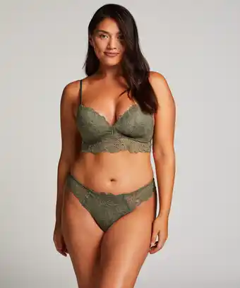 Hunkemoller Hunkemöller string shiloh groen aanbieding