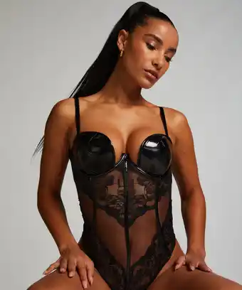 Hunkemoller Hunkemöller body kyara zwart aanbieding