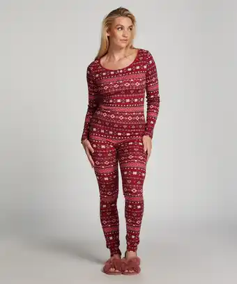 Hunkemoller Hunkemöller pyjamaset rood aanbieding