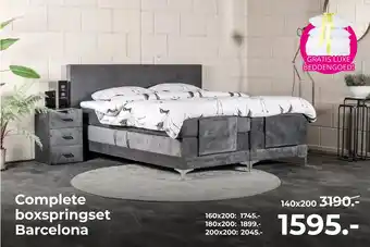 Matrasconcurrent Complete boxspringset barcelona aanbieding