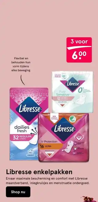 Etos Libresse enkelpakken aanbieding