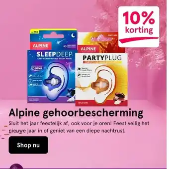 Etos Alpine gehoorbescherming aanbieding