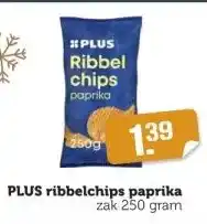 Coop Plus ribbelchips paprika aanbieding