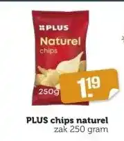 Coop Plus chips naturel aanbieding