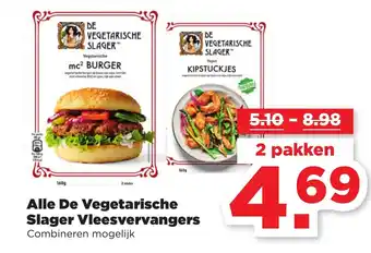 PLUS Alle De Vegetarische Slager Vleesvervangers aanbieding