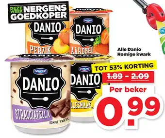 PLUS Alle Danio Romige kwark aanbieding