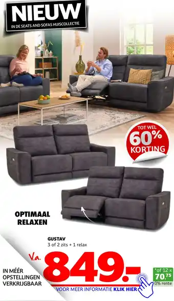 Seats and Sofas Gustav aanbieding