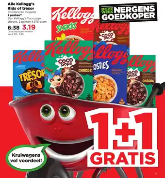 PLUS Alle Kellogg's Kids of trésor aanbieding