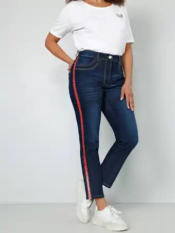 Klingel Jeans met zilverkleurige klinknageltjes miamoda dark denim aanbieding