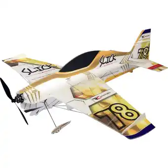 Conrad Pichler slick superlite (gold) combo rc indoor-, microvliegtuig bouwpakket 830 mm aanbieding