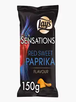 Flink Lay's sensations red sweet paprika chips 150g aanbieding