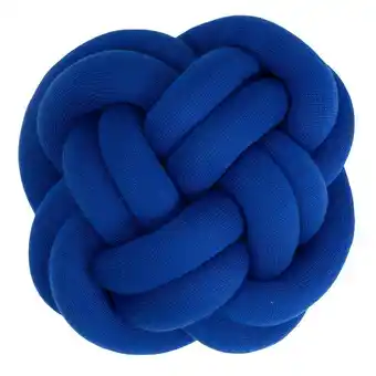 fonQ Design house stockholm knot kussen 30x30 klein blue aanbieding