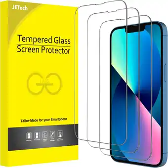 Amazon Jetech volledige dekking screen protector voor iphone 13/13 pro 6,1-inch, 9h gehard glas film schermbeschermer hoesje vriende aanbieding