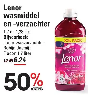 Sligro Lenor wasverzachter of -middel 1.7L en 1.28L aanbieding