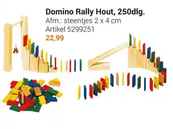 Lobbes Domino rally hout aanbieding