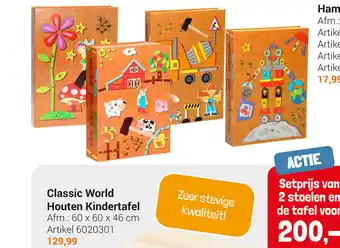 Lobbes Classic world houten kindertafel aanbieding