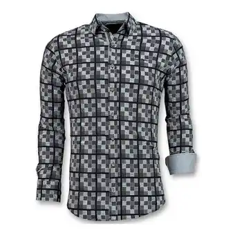 Spartoo Overhemd lange mouw tony backer schess motief blouse aanbieding