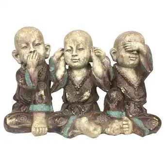 Spartoo Beeldjes signes grimalt figuur buddhas 3 eenheden aanbieding