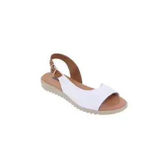 Spartoo Sandalen blusandal sandalias blancas de piel by aanbieding