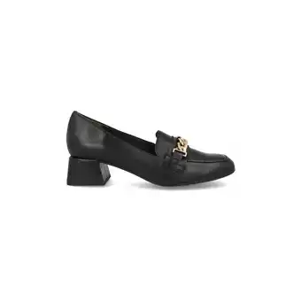 Spartoo Mocassins cbp - conbuenpie mocasines negros de piel con tacón by cbp aanbieding