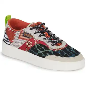 Spartoo Lage sneakers desigual fancy crazy patch aanbieding