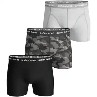 Spartoo Boxers björn borg 3-pack boxers shadeline camo grey aanbieding