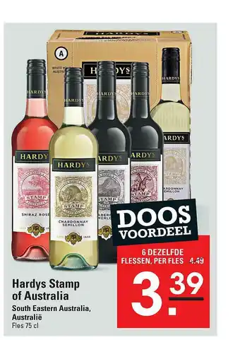 Sligro Hardys Stamp of Australia  75 ml aanbieding