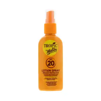 Spartoo Zonverzorging malibu lotion spray spf20 tropic by 100 ml aanbieding