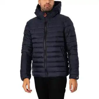 Spartoo Trainingsjack superdry fuji sport gewatteerd jack met capuchon aanbieding