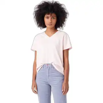 Spartoo T-shirt korte mouw wrangler t-shirt femme sign off aanbieding